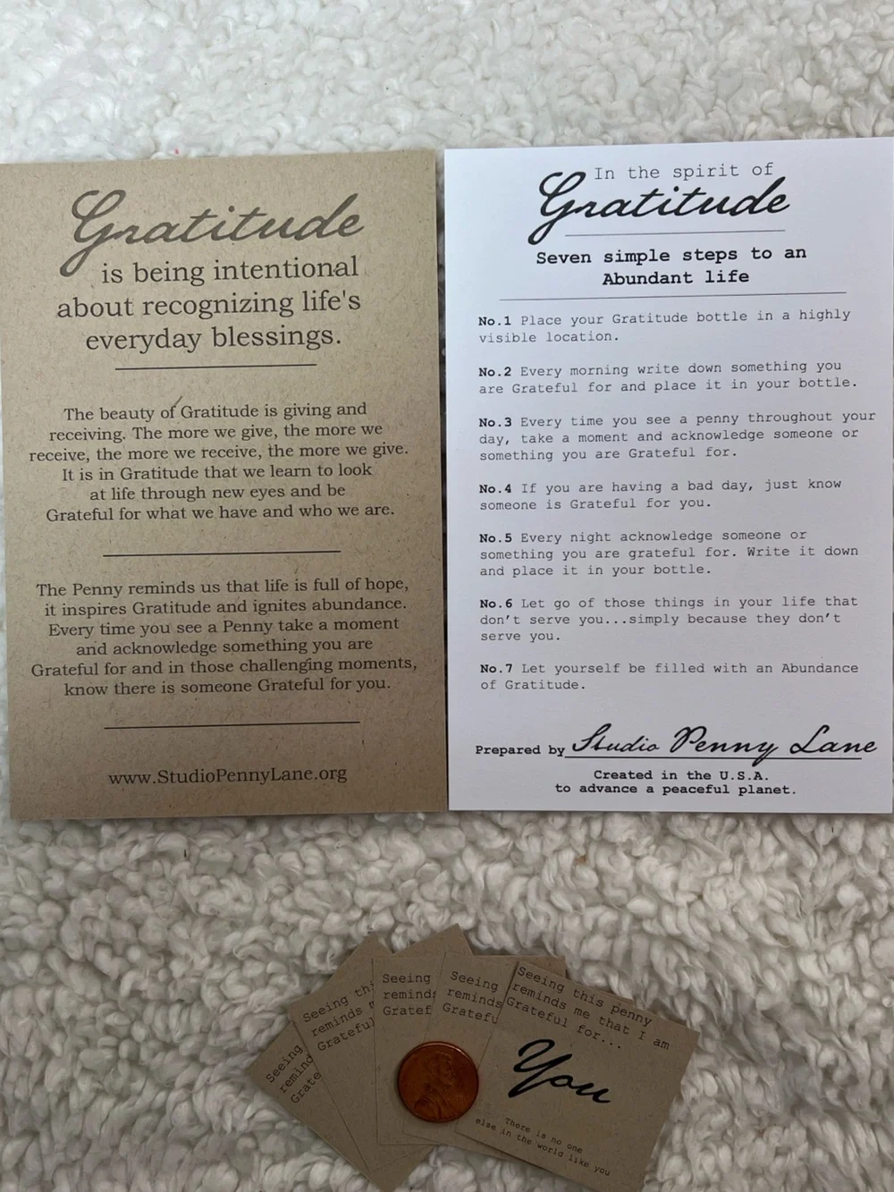 Studio Pennylane Faith & Gratitude Clear Apothecary Jar